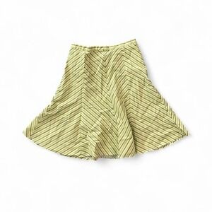 Vintage 1990s Tracy Evans Chevron Flare Midi Skirt
